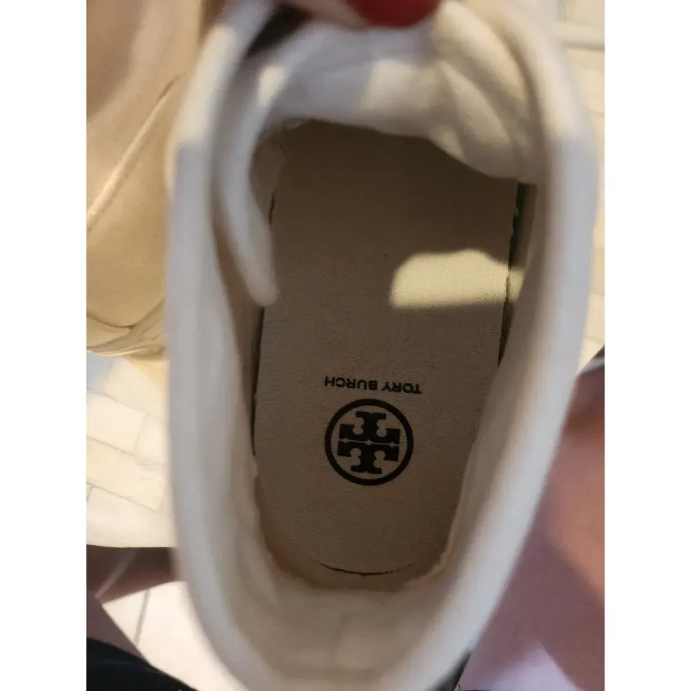 Tory Burch high-top canvas sneakers size 9.5